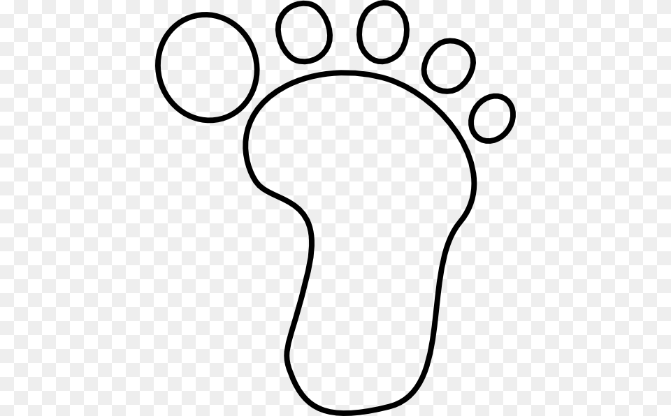 Marshmallow Toes Clip Art, Footprint Free Png