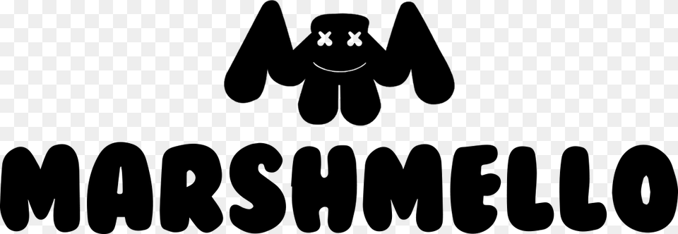 Marshmello Black Logo, Gray Free Transparent Png