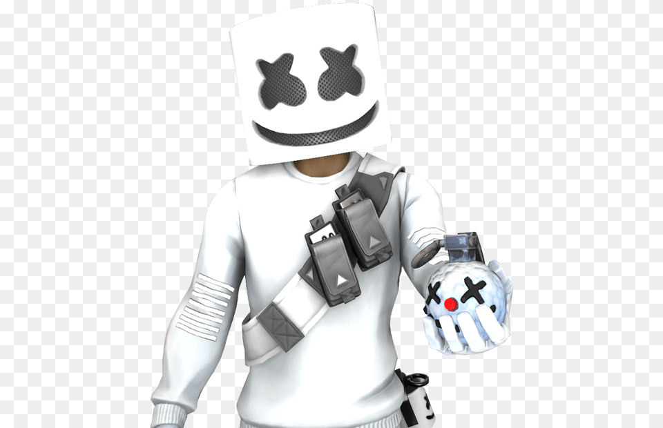 Marshmello Fortnite, Clothing, Glove, Adult, Male Free Transparent Png