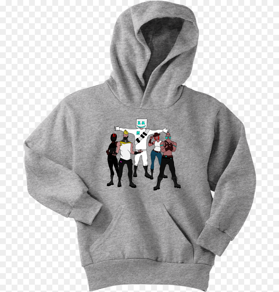 Marshmello Fortnite 4 Image Hoodie, Sweatshirt, Sweater, Clothing, Hood Png