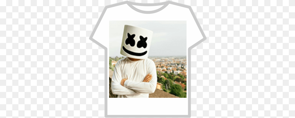 Marshmello Illustration, Clothing, Hat, Shirt, T-shirt Png Image