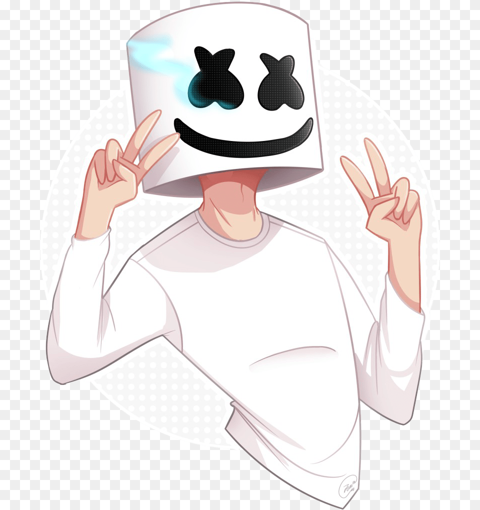 Marshmello Background Marshmello, Clothing, Hat, Person, Sun Hat Png Image