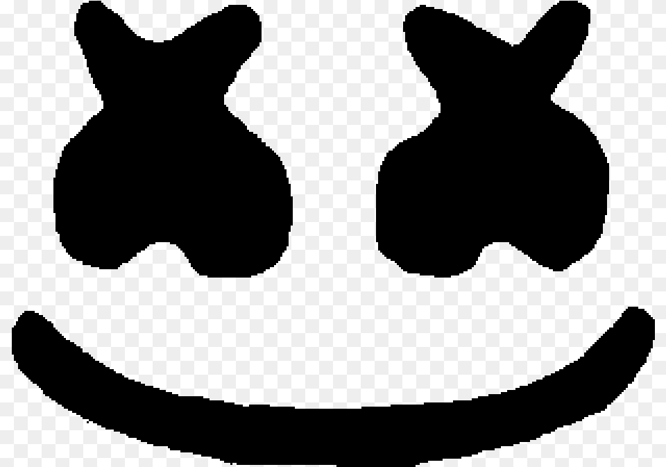 Marshmello Marshmello Face Mask, Gray Png