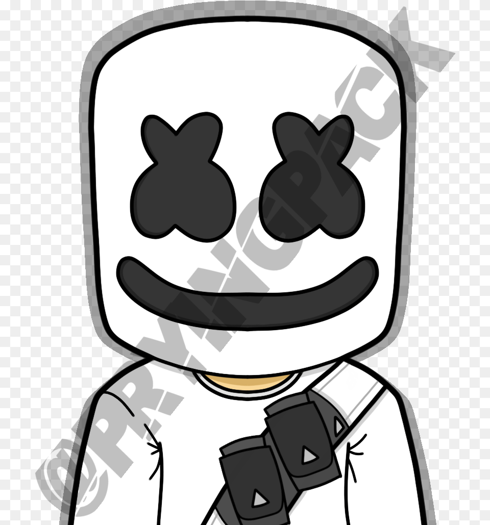 Marshmello Takes Off Mask Gif, Accessories, Formal Wear, Tie, Stencil Png