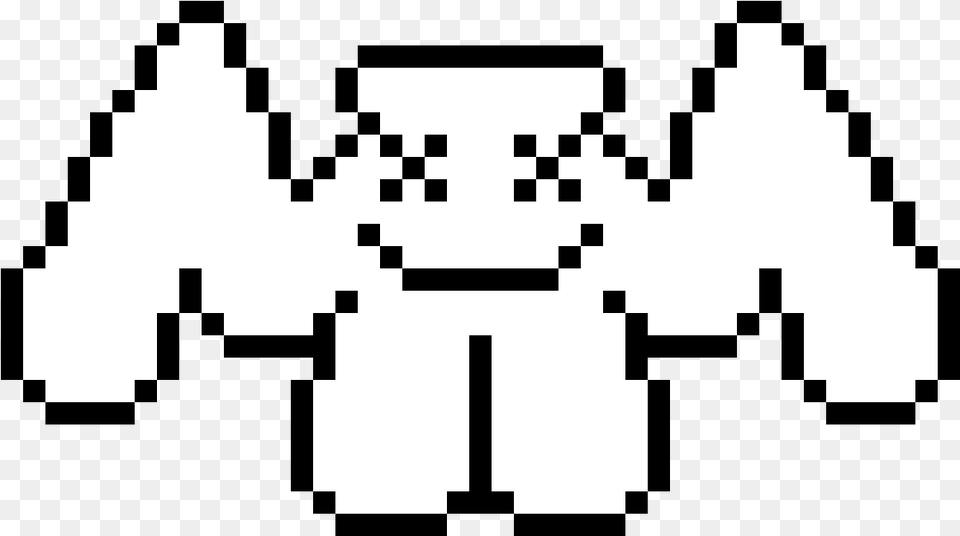 Marshmellow Pixel Art De Marshmello, Stencil, Outdoors, Nature, Snow Png Image