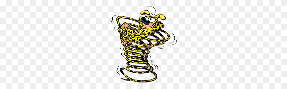 Marsupilami Resting On Tail, Coil, Spiral Free Transparent Png