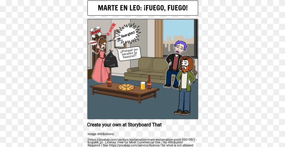 Marte Fuego Storyboard By Alejandra4314 Cartoon, Book, Comics, Publication, Boy Free Transparent Png