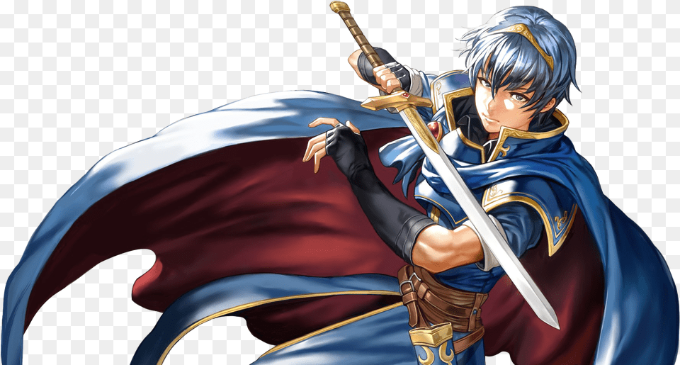 Marth Fire Emblem Marth Fire Emblem, Book, Comics, Publication, Sword Free Transparent Png