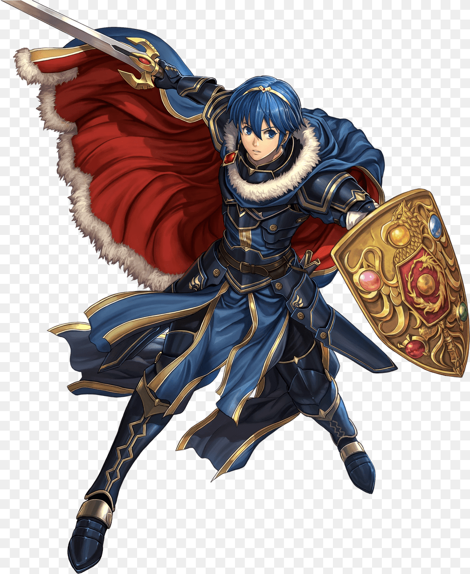 Marth Hero Feh, Person, Sword, Weapon, Face Free Png