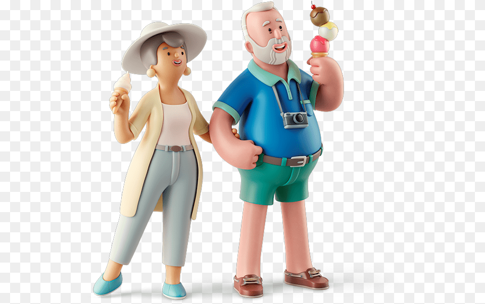 Martha And Arthur Figurine, Baby, Person, Clothing, Hat Free Png Download