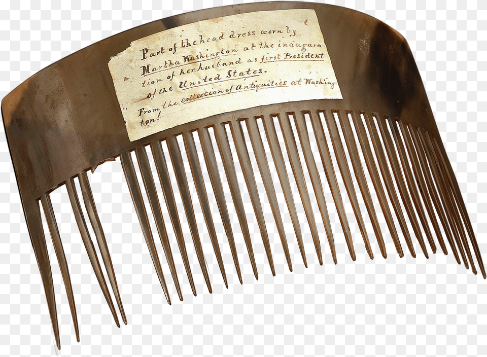 Martha Washington S Hair Comb Tool Free Transparent Png
