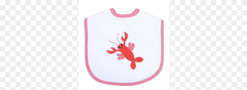 Marthas Applique Bib In Crawfish American Lobster, Person Free Png Download