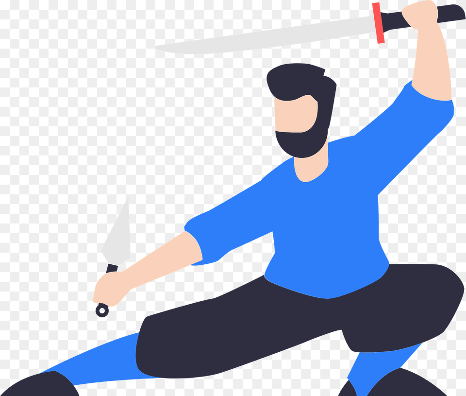 Martial Arts Clipart, Sword, Weapon, Person, Blade Png Image