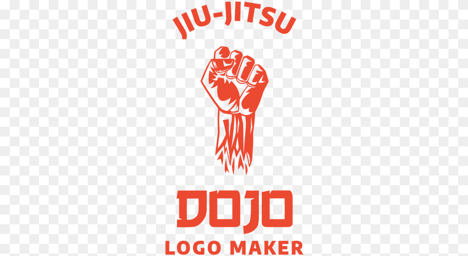 Martial Arts Logo Maker For A Jiu Jitsu Sensei Illustration, Body Part, Hand, Person, Fist Png