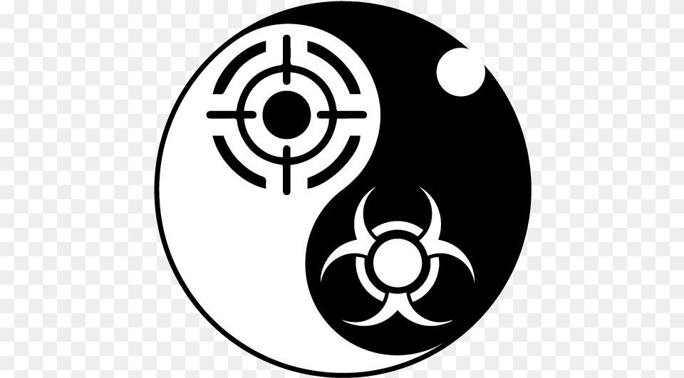 Martial Arts U2022 Fighting Science 17 Yin Yang Of Circle, Stencil, Symbol, Astronomy, Moon Free Png Download