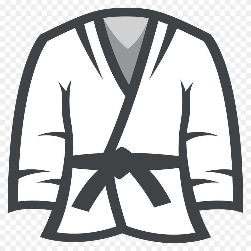 Martial Arts Uniform Emoji Clipart, Blazer, Clothing, Coat, Jacket Png