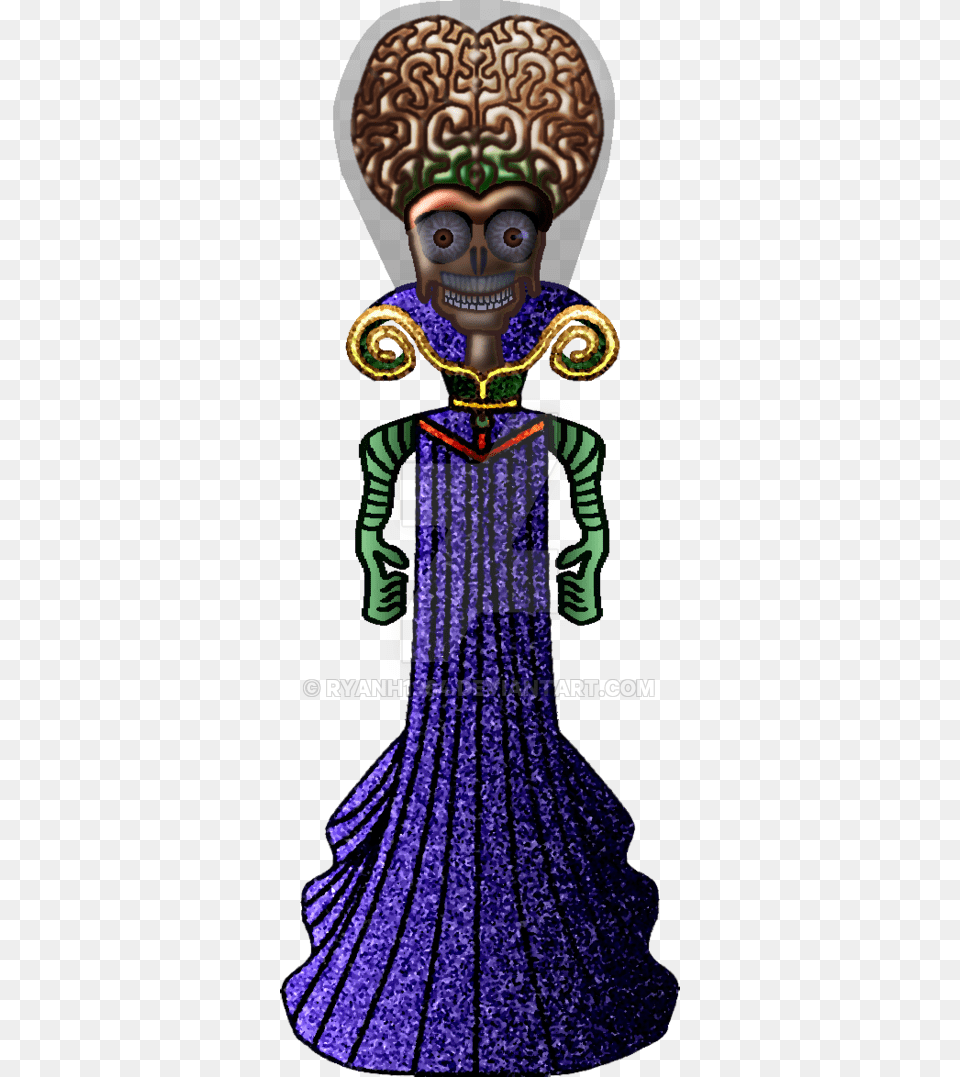 Martian Leader By Ryanh Mars Attacks Martian, Alien, Formal Wear, Person, Dress Free Png Download