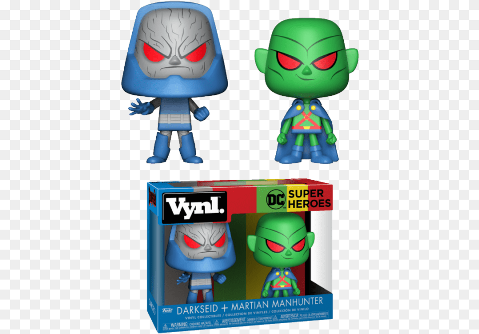 Martian Manhunter Amp Darkseid Vinyl Darkseid And Martian Manhunter, Baby, Person, Book, Comics Free Transparent Png