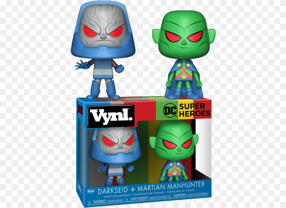 Martian Manhunter And Darkseid Vynl Funko Pop De Marte, Toy, Baby, Person, Face Png