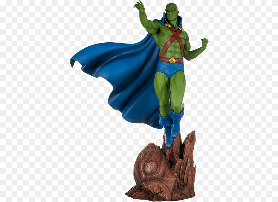 Martian Manhunter Statue, Emblem, Symbol, Adult, Male Free Png