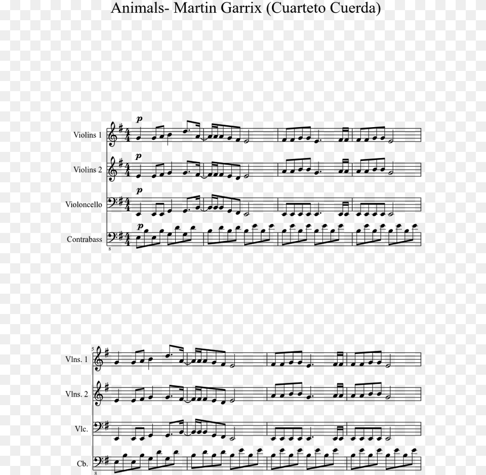 Martin Garrix Animals Cello Notes, Gray Png Image