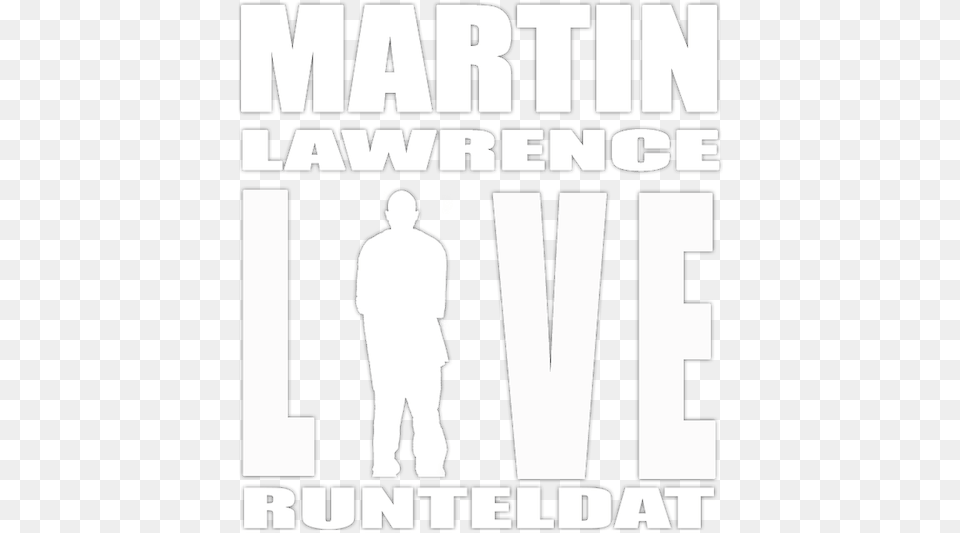Martin Lawrence Live Poster, Silhouette, Advertisement, Publication, Person Png Image