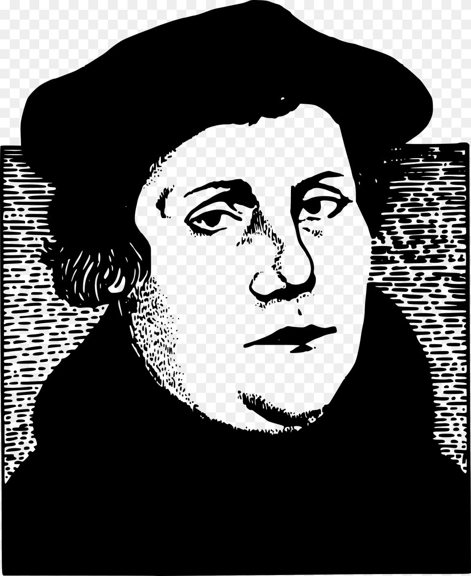 Martin Luther Clip Art, Gray Png