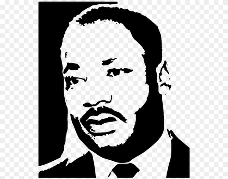Martin Luther King Download Martin Luther King, Stencil, Photography, Face, Head Png Image