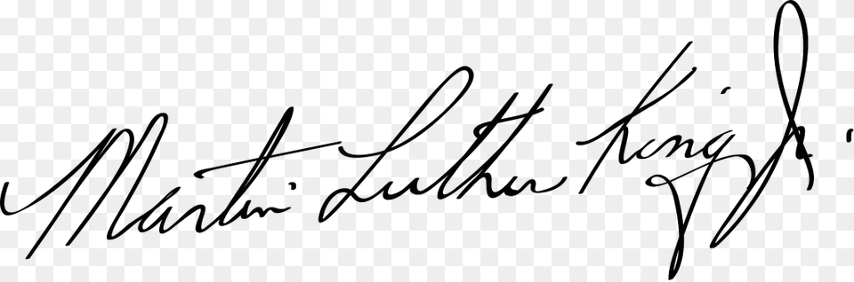 Martin Luther King Jr, Handwriting, Text, Signature Png Image