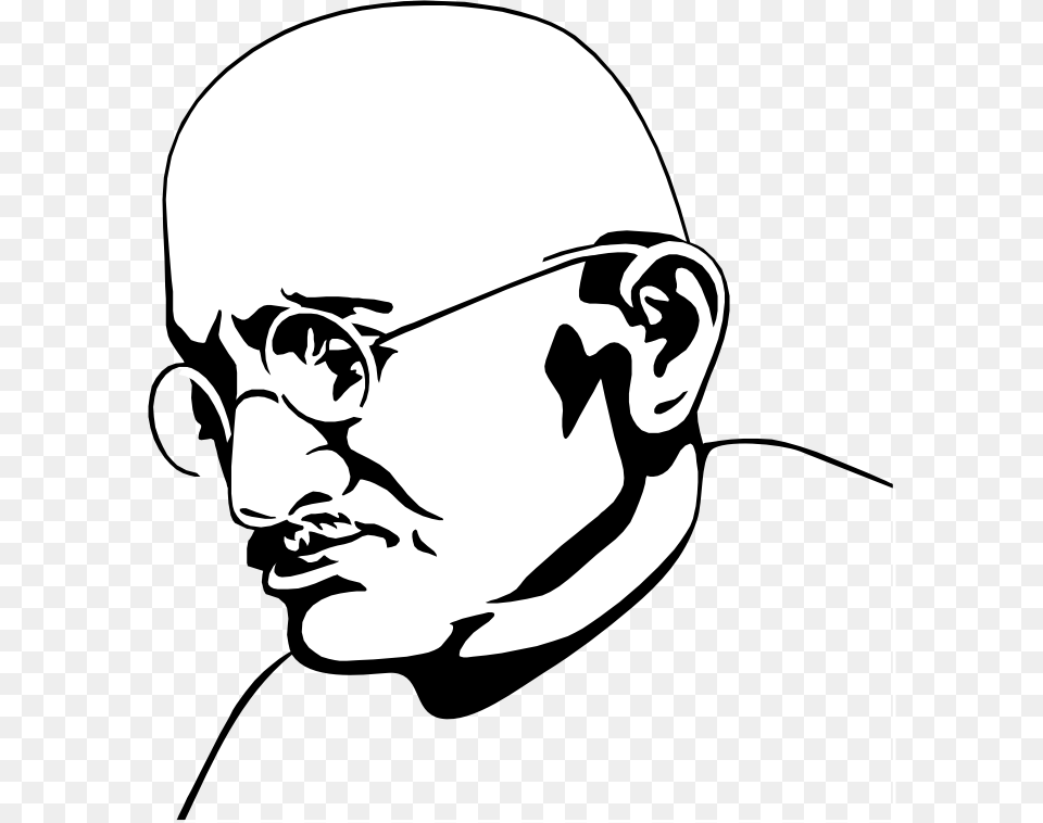 Martin Luther King Jr Coloring Mahatma Gandhi Vector, Stencil, Baby, Person, Face Png