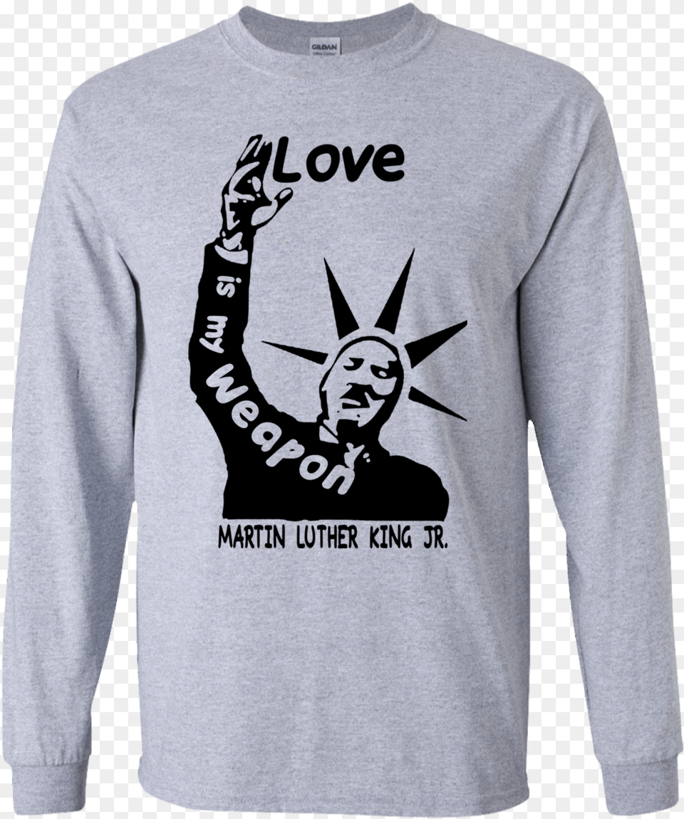 Martin Luther King Jr Long Sleeved T Shirt, T-shirt, Clothing, Sleeve, Long Sleeve Png
