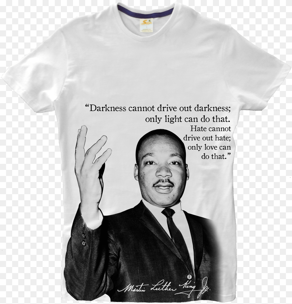 Martin Luther King Jr Martin Luther King Jr, T-shirt, Clothing, Shirt, Person Free Transparent Png