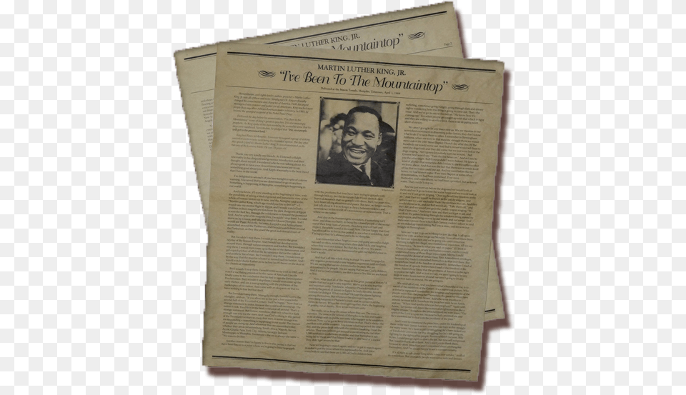 Martin Luther King Jr Newspaper, Text, Wedding, Person, Adult Png