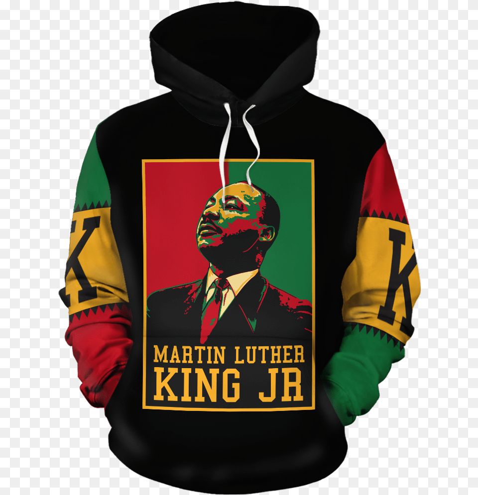 Martin Luther King Jr Retro All Over Hoodieclass Martin Luther King Jr Hoodie, Sweatshirt, Sweater, Knitwear, Clothing Png Image