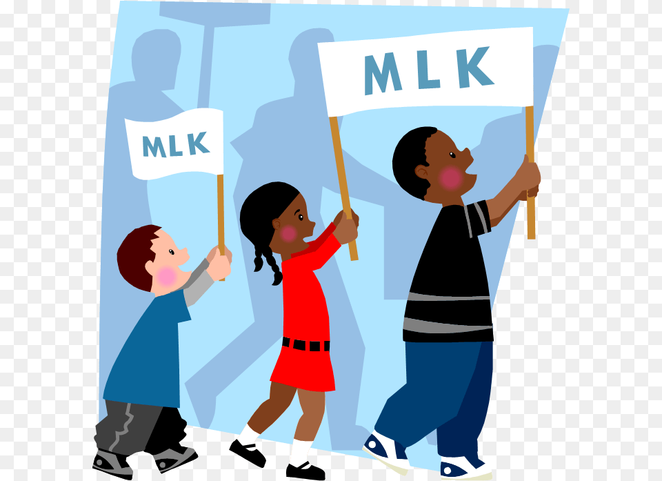 Martin Luther King Parade Clip Art Clipart Civil Rights Movement Clip Art, Person, Pants, Clothing, Adult Free Png Download