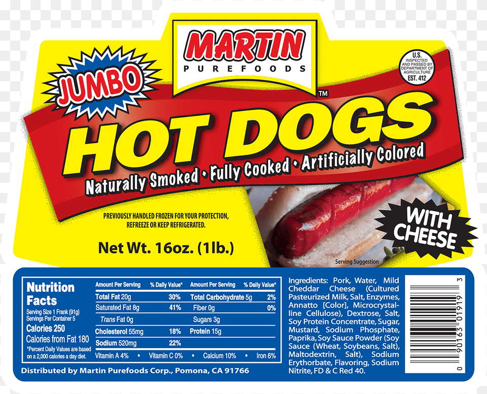 Martin Purefoods, Food, Hot Dog, Advertisement, Poster Png