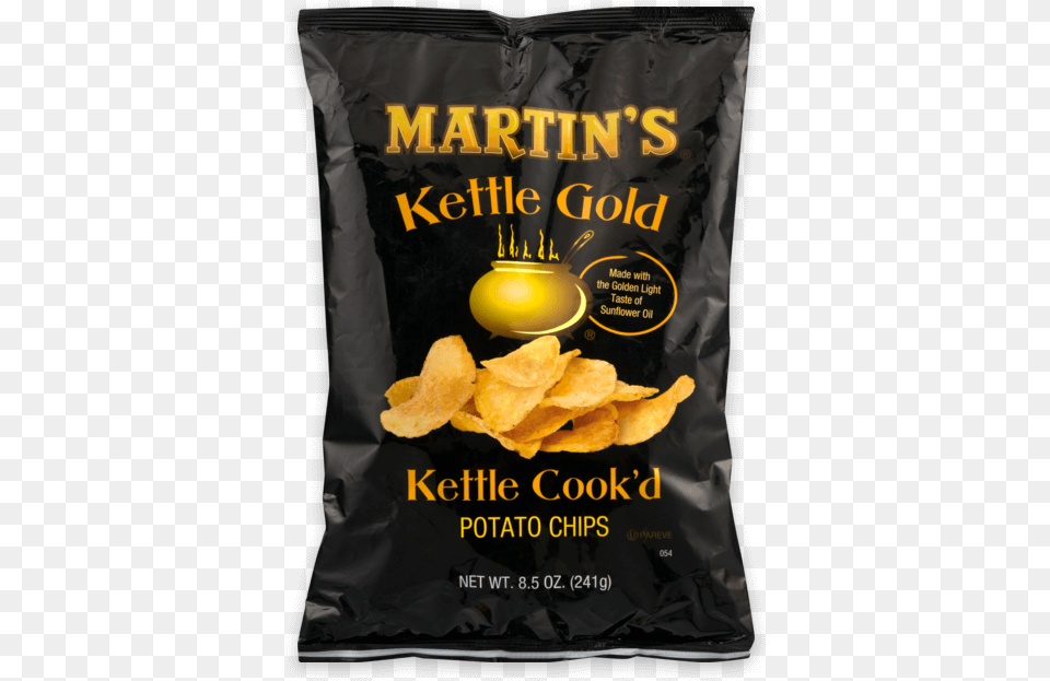 Martin S Kettle Gold Potato Chips Kettle Cook D Martins Chips Salt And Vinger, Food, Snack Free Png Download