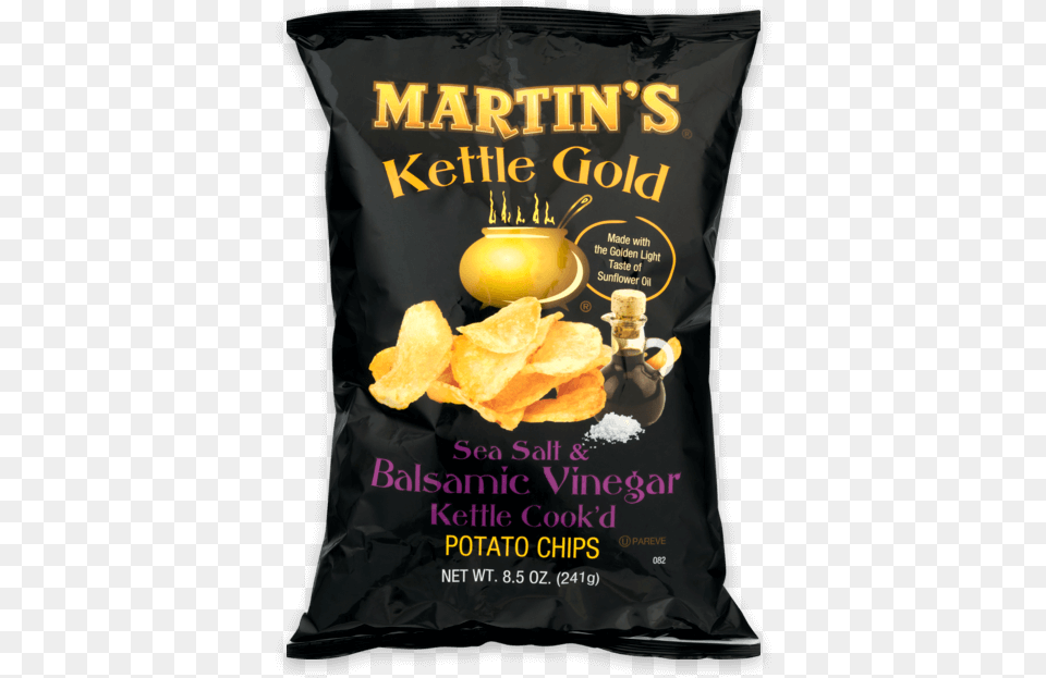 Martin S Kettle Gold Potato Chips Sea Salt Amp Balsamic Potato Chip, Advertisement, Poster, Food Free Transparent Png