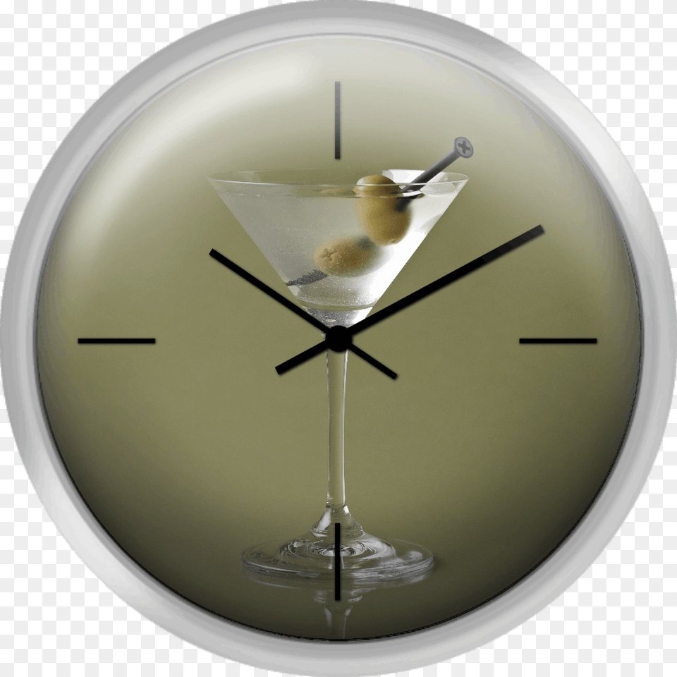 Martini Dirty With A Screw Wall Clock, Alcohol, Beverage, Cocktail Free Png Download