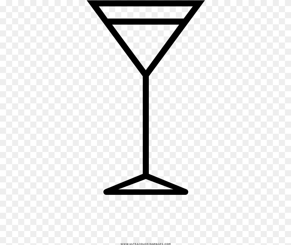 Martini Glass Coloring, Gray Free Transparent Png