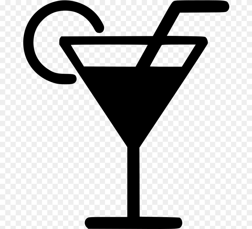 Martini Glass Drink Cocktail Straw Svg Icon Drink Icon, Alcohol, Beverage Free Transparent Png