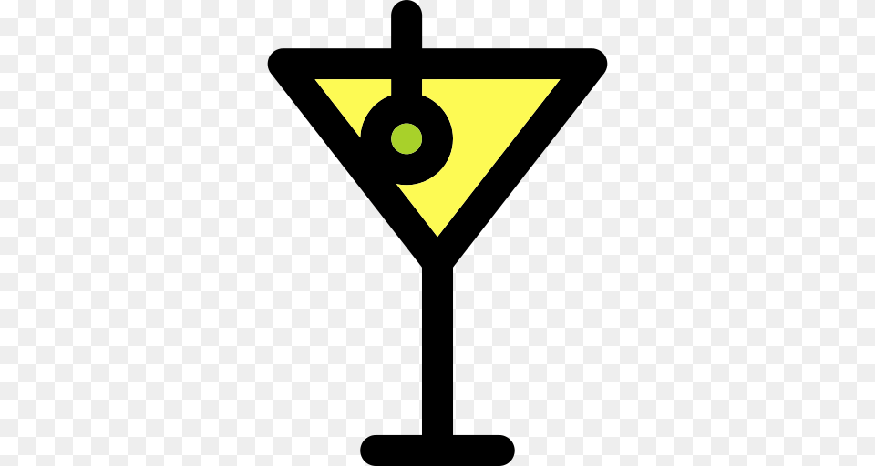 Martini Icon, Triangle Free Png