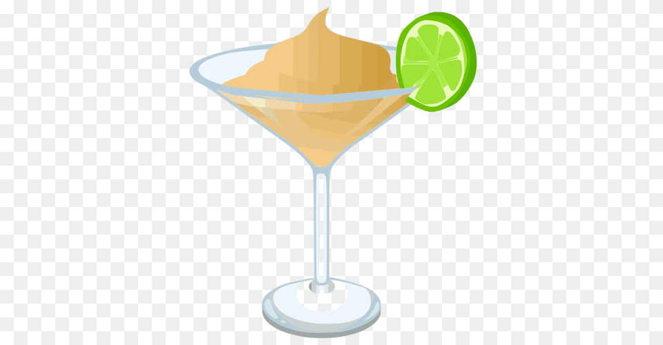 Martini With Lime Slice Vector Graphics, Alcohol, Beverage, Cocktail, Produce Png