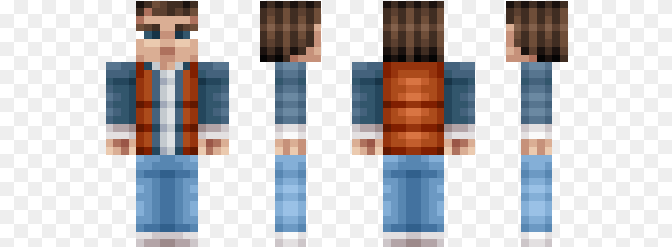 Marty Mcfly Minecraft Skin, Person Free Transparent Png
