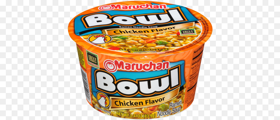 Maruchan Chicken Noodle Bowl Maruchan Ramen Noodles Spicy, Food, Ketchup, Snack, Tin Free Transparent Png