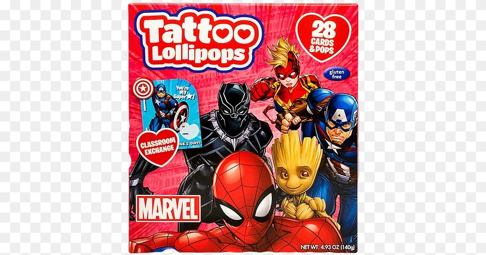Marvel 28ct Tattoo Pop Card Kit Women Of Marvel, Publication, Book, Comics, Baby Png