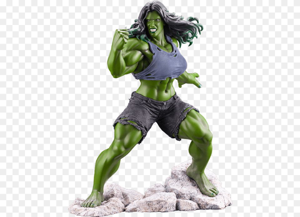 Marvel Artfx She Hulk She Hulk Figure, Adult, Female, Person, Woman Png Image