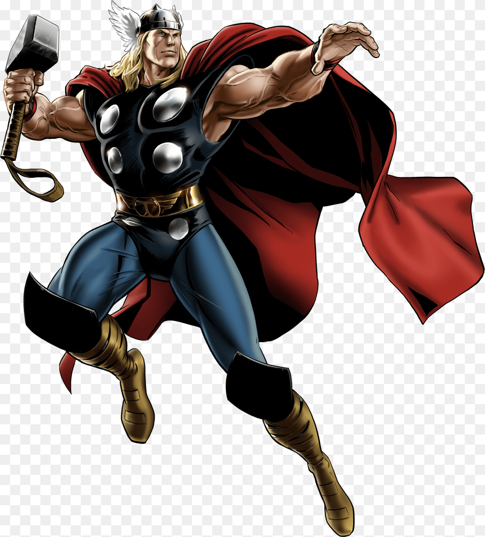 Marvel Avengers Alliance Thor Classic By Ratatrampa Thor Marvel Avengers Alliance, Book, Comics, Publication, Adult Free Transparent Png