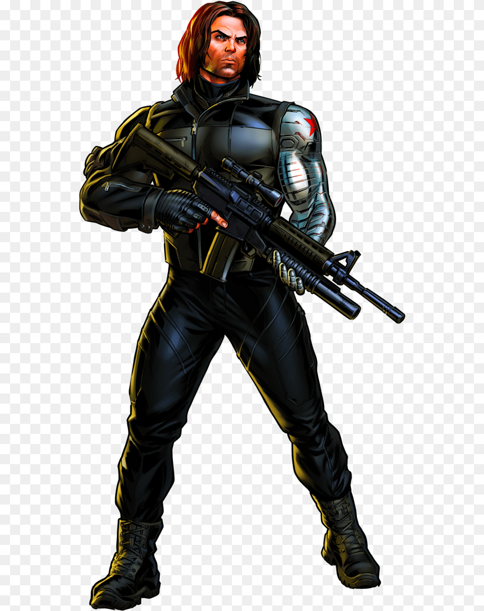 Marvel Avengers Alliance Winter Soldier, Adult, Person, Man, Male Free Png Download
