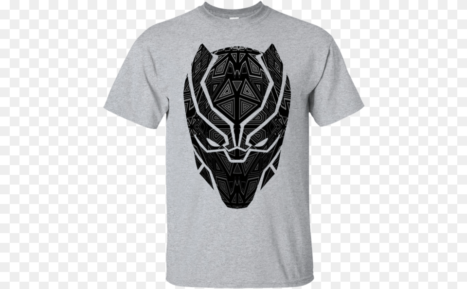 Marvel Black Panther Geometric Prism Mask T Shirt Black Panther Marvel Head, Clothing, T-shirt Free Transparent Png